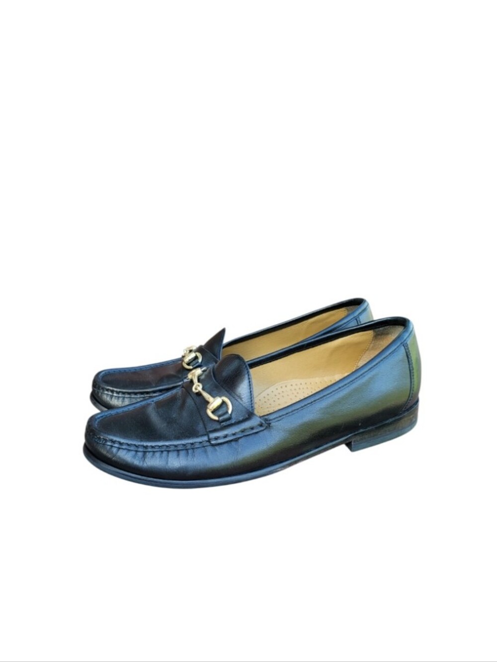 Cole Haan Horsebit Black Leather Slip On Loafer Dress Shoe Horse Bit Men 9.5